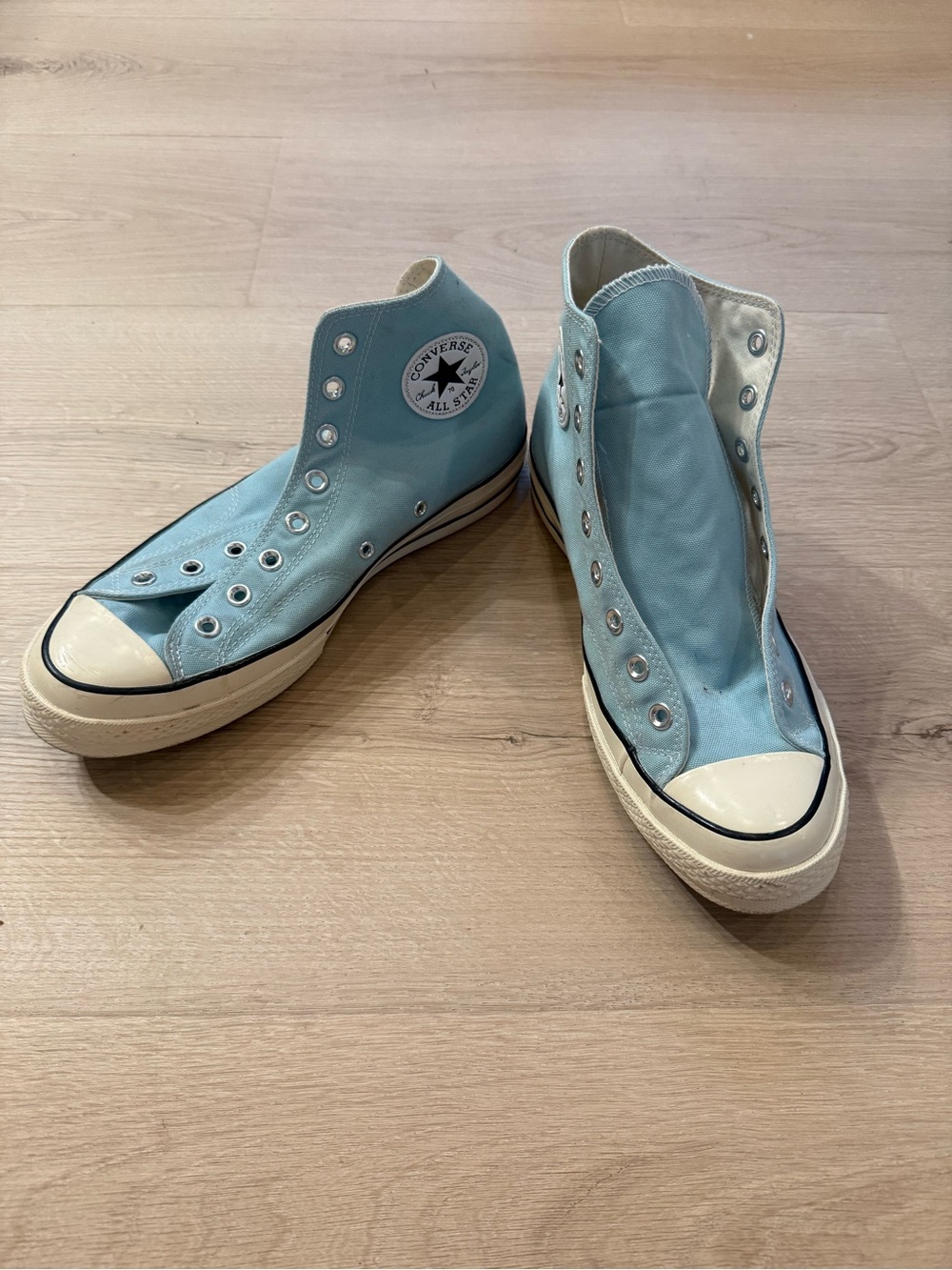 Converse High Top Sneakers in Sky Blue